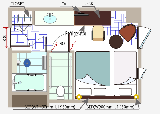Extratwin layout image